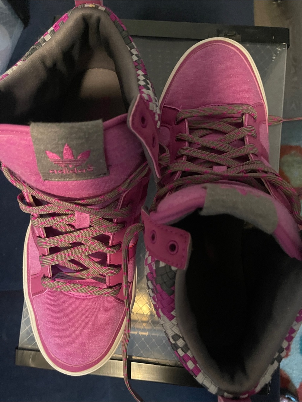 adidas Women's Magenta High-Top Sneakers